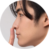 鼻全体を高く