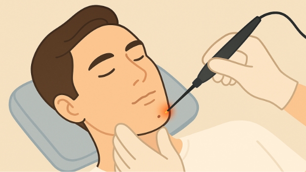 ほくろ除去電気メスによる電気分解法とは