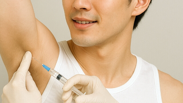 汗とニオイを注射一本で軽減