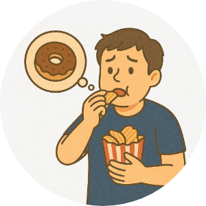 Q1.間食がやめられない