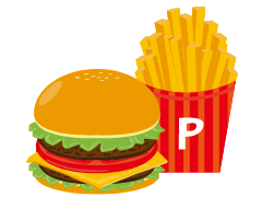 ポテト・ハンバーガー→ オルリファスト