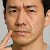 深いほうれい線