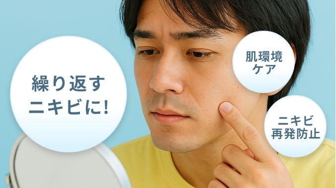 肌環境を整えニキビの再発予防ケア