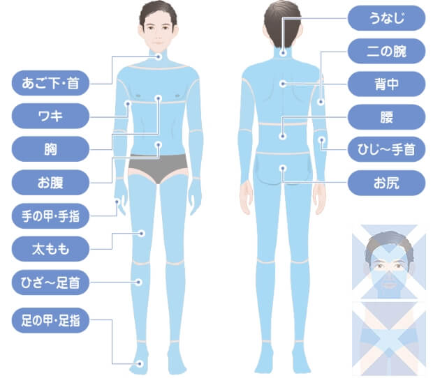 【メンズ脱毛】全身脱毛オーダーメイド